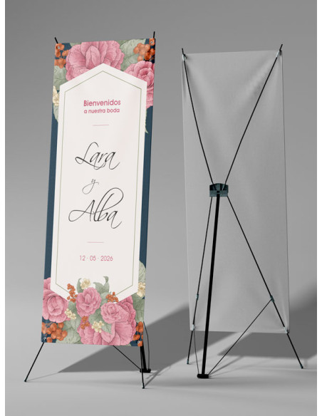 Banners de Bienvenida Bodas modelo Cocó