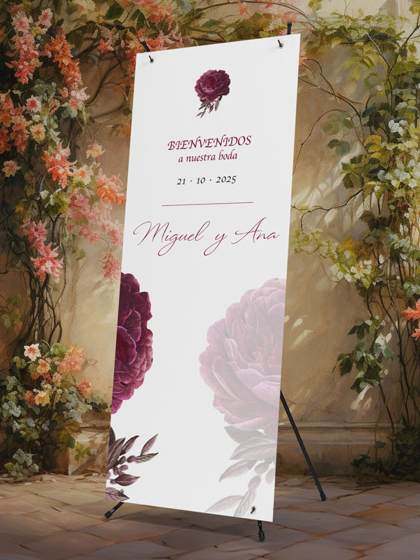 Banners de Bienvenida Bodas modelo...