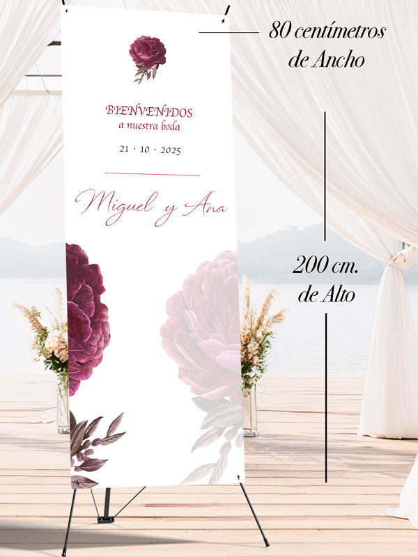 Banners de Bienvenida Bodas modelo...