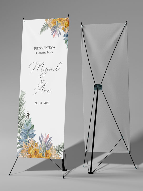 Banners de Bienvenida Bodas modelo...