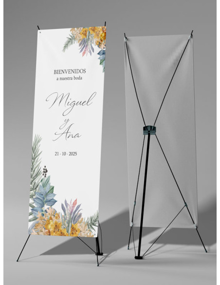 Banners de Bienvenida Bodas modelo Adriana
