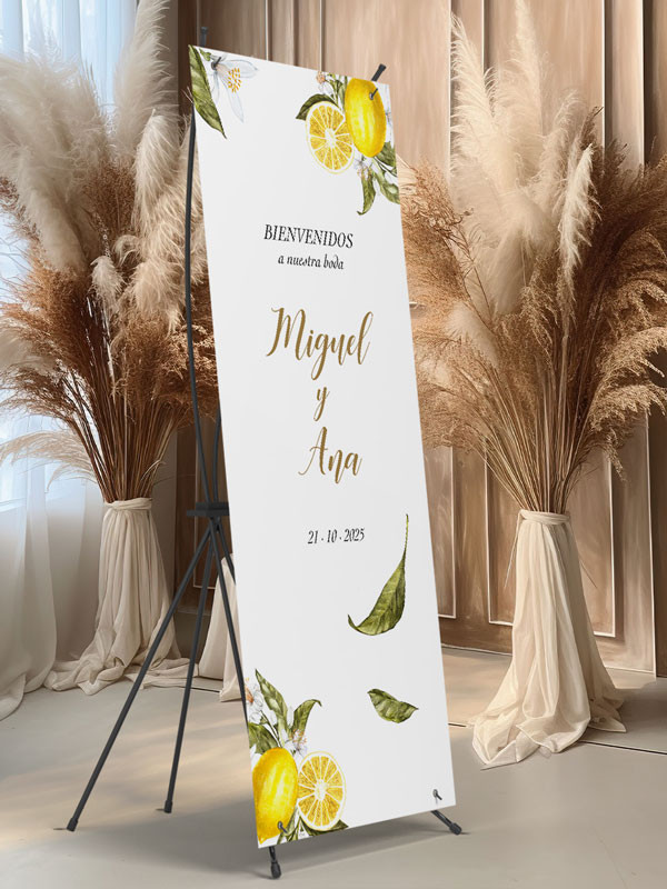 Banners de Bienvenida Bodas modelo...