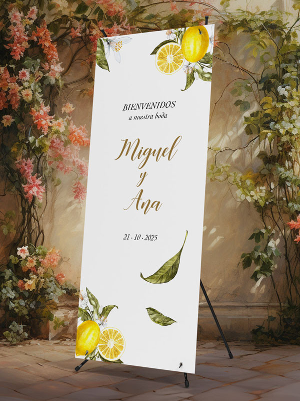 Banners de Bienvenida Bodas modelo...