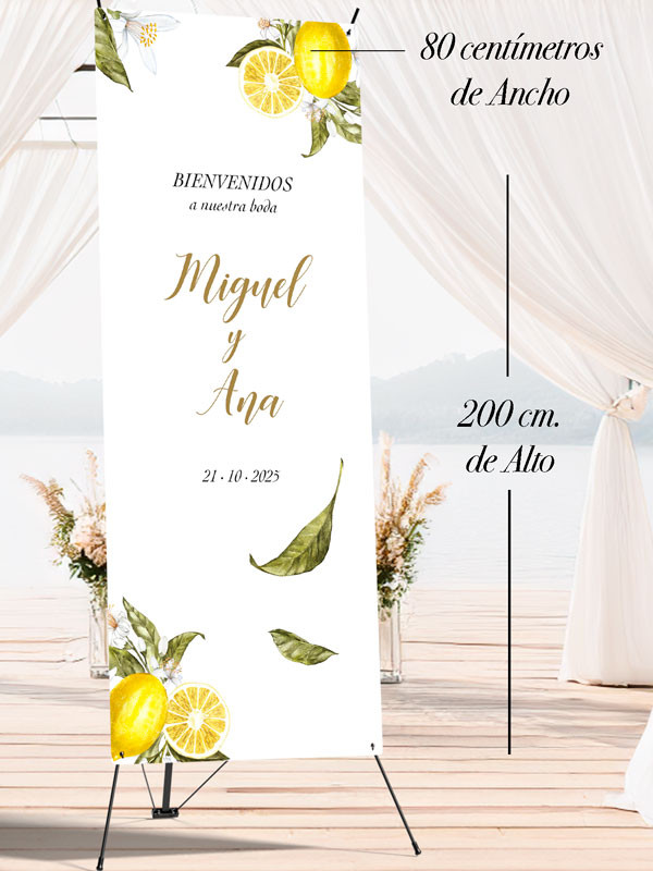 Banners de Bienvenida Bodas modelo...