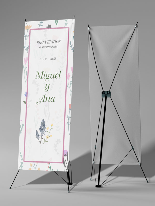 Banners de Bienvenida Bodas Color Spring