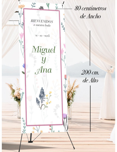Banners de Bienvenida Bodas Color Spring