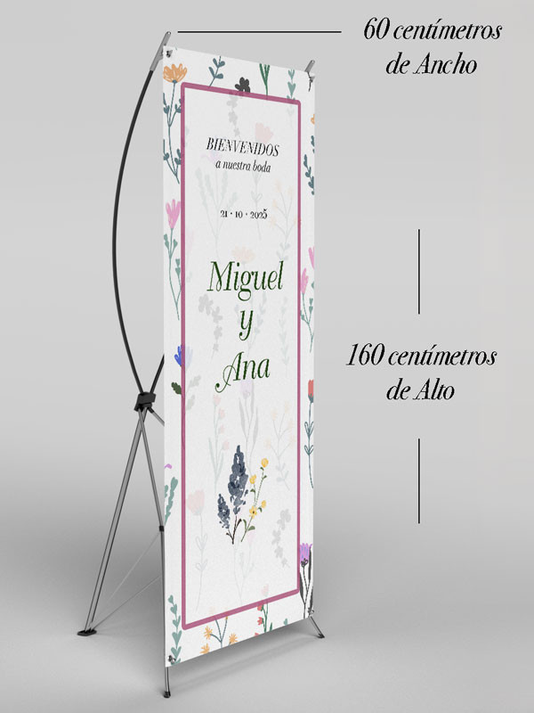 Banners de Bienvenida Bodas Color Spring