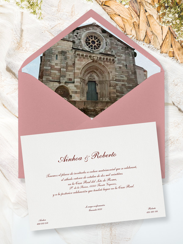 Invitaciones boda acuarela Iglesia de...