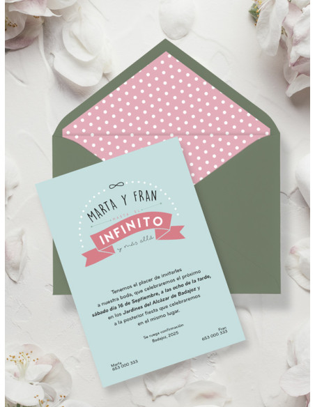 invitaciones de boda lunares originales