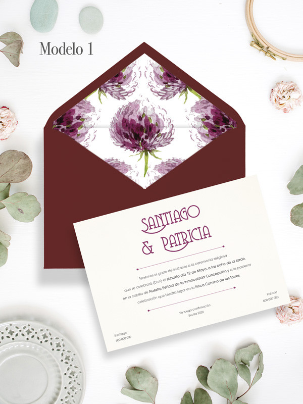 invitaciones de boda dandelión