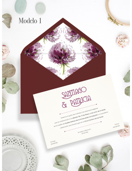 invitaciones de boda dandelión
