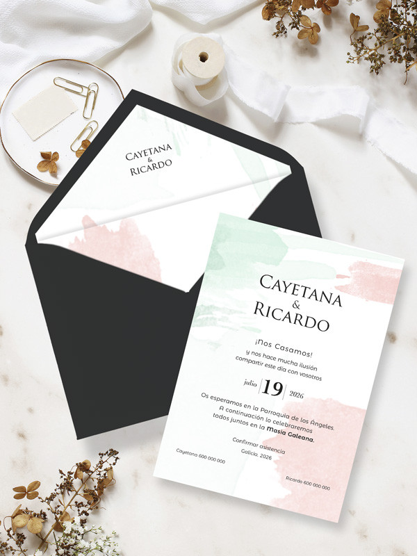 invitaciones de boda bonita