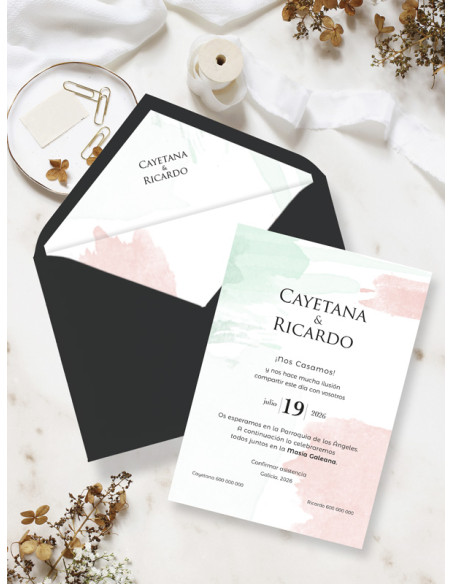 invitaciones de boda bonita