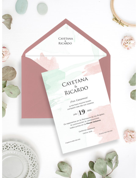 invitaciones de boda barata económica original diseño personalizado