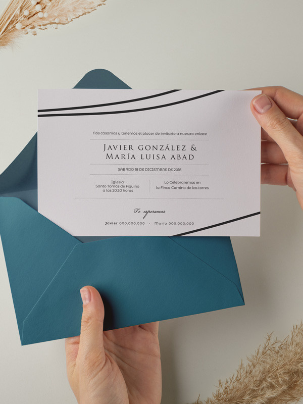 Invitación-boda-lineas-elegante-minimalista-exclusivas-baratas
