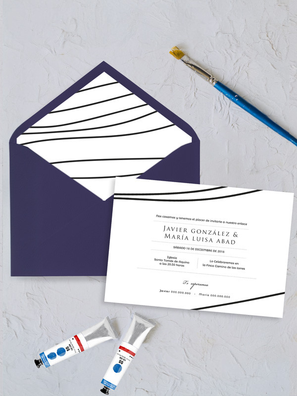 Invitación-boda-lineas-elegante-minimalista-personalizadas