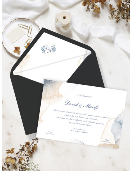 Invitaciones Boda con sobres especiales Romántica