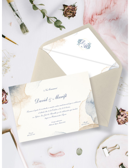 Invitaciones Boda con sobres especiales Romántica