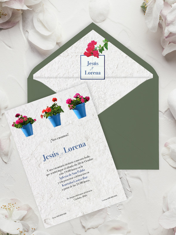 Invitaciones Boda con sobres...