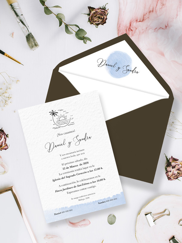 Invitaciones Boda con sobres...