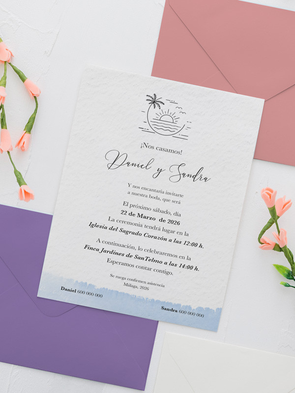 Invitaciones Boda con sobres...