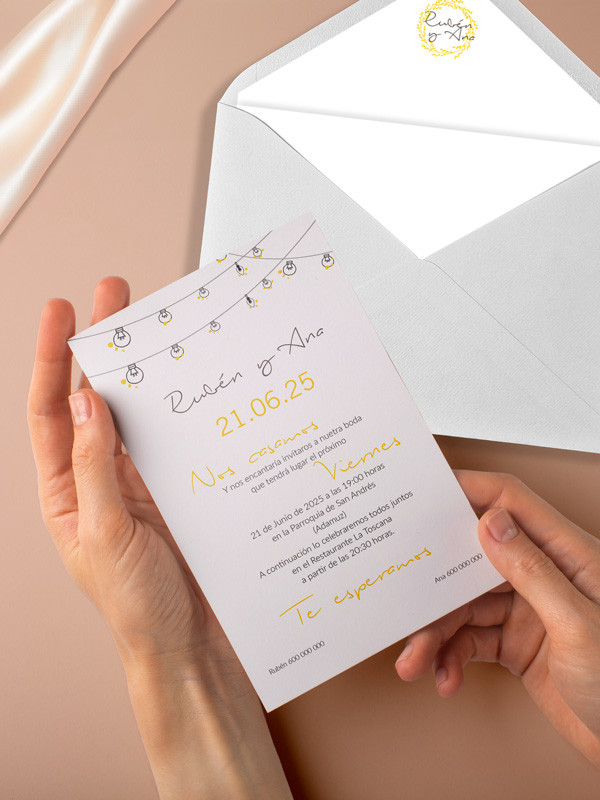 Invitaciones Boda con sobres...