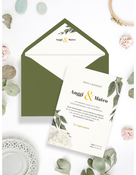 Invitaciones Boda con sobres especiales Elegance