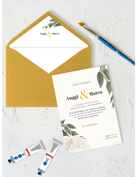 Invitaciones Boda con sobres especiales Elegance
