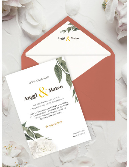 Invitaciones Boda con sobres especiales Elegance