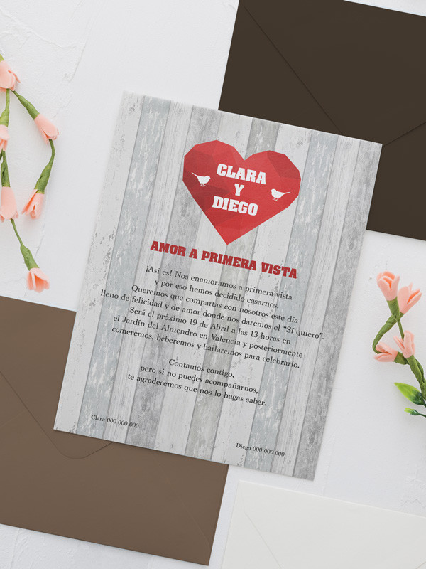 Invitaciones Boda con sobres...