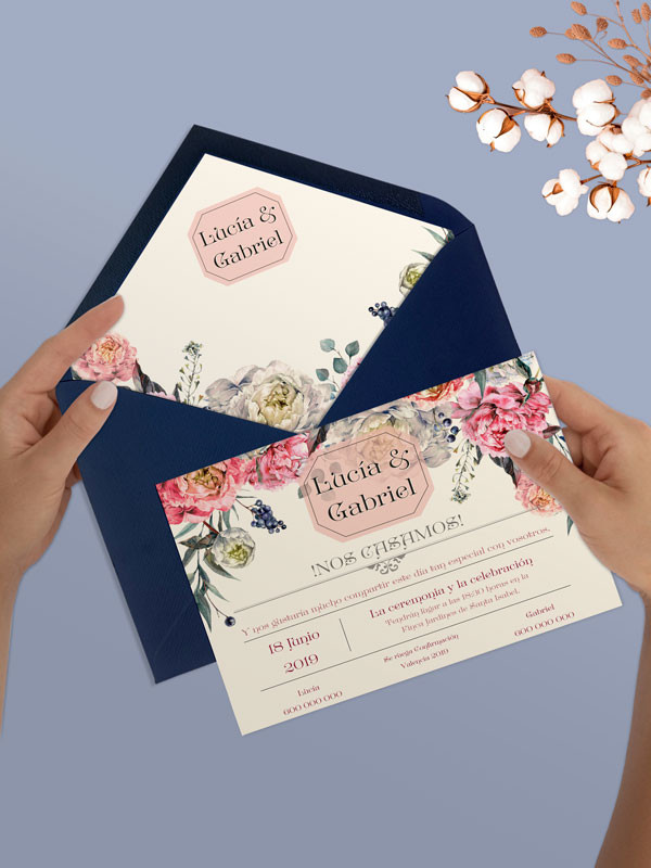 Invitaciones Boda con sobres...