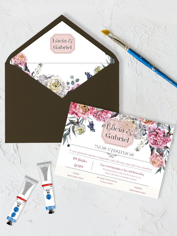 Invitaciones Boda con sobres...