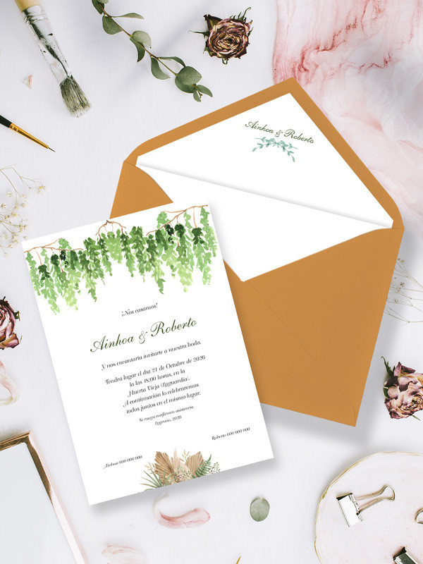 Invitaciones Boda con sobres...