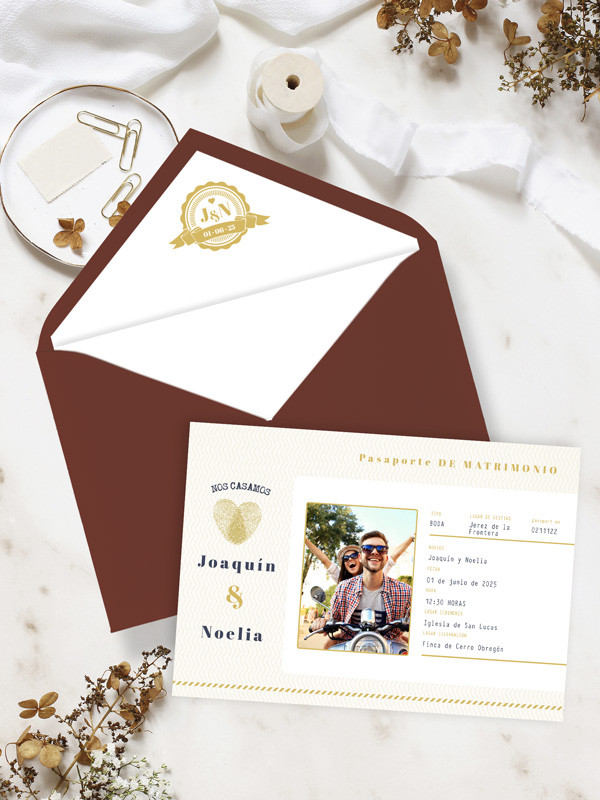 Invitaciones Boda con sobres...