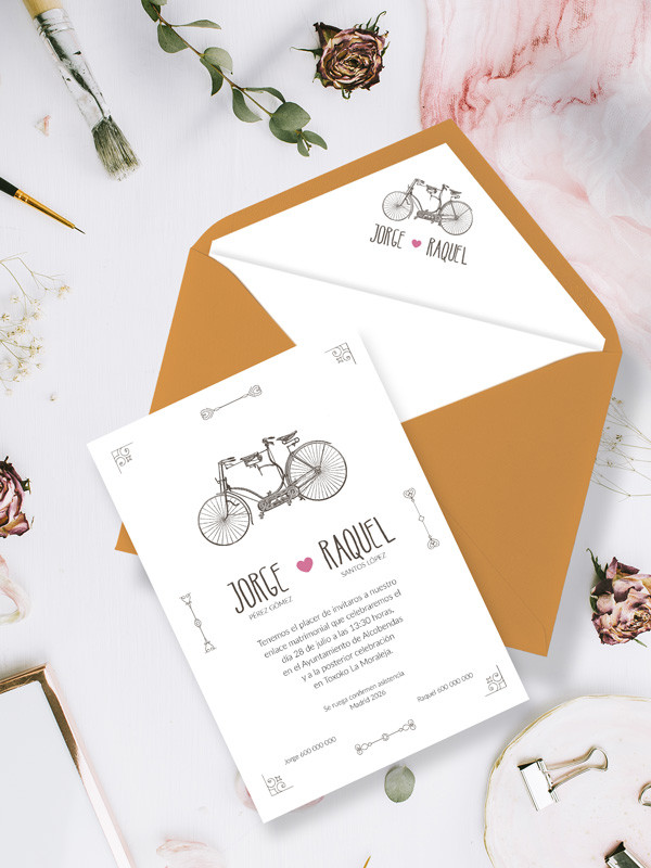 Invitaciones Boda con sobres...