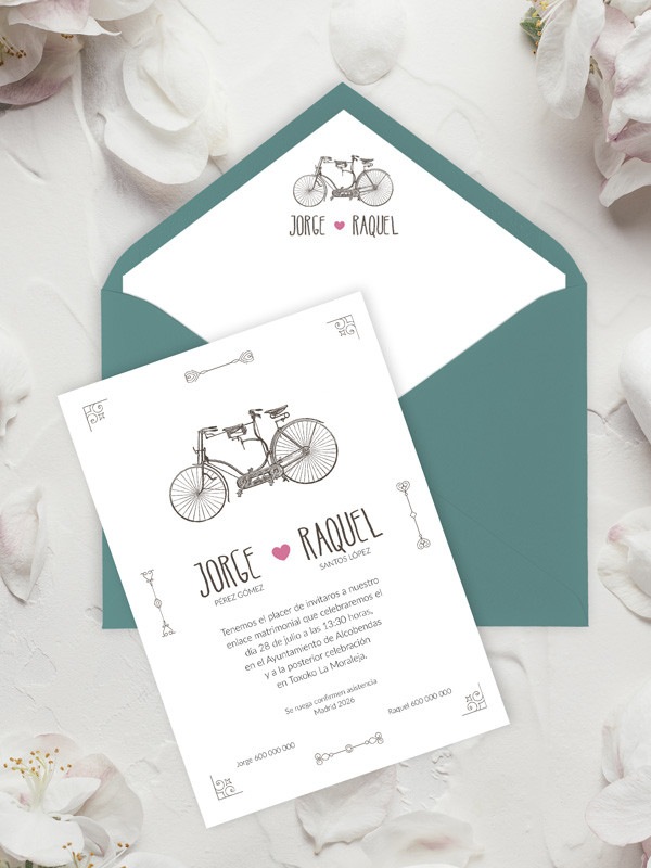 Invitaciones Boda con sobres...