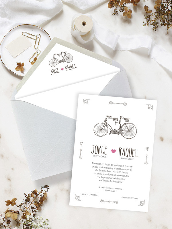 Invitaciones Boda con sobres...