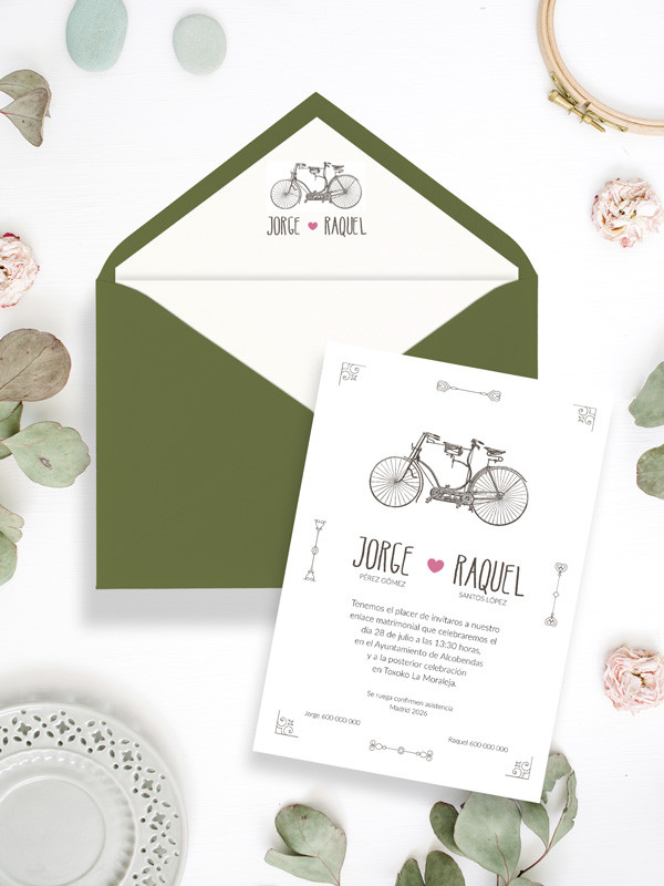 Invitaciones Boda con sobres...