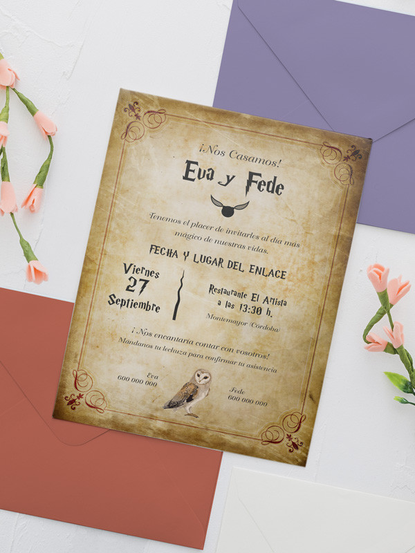 Invitaciones Boda con sobres...