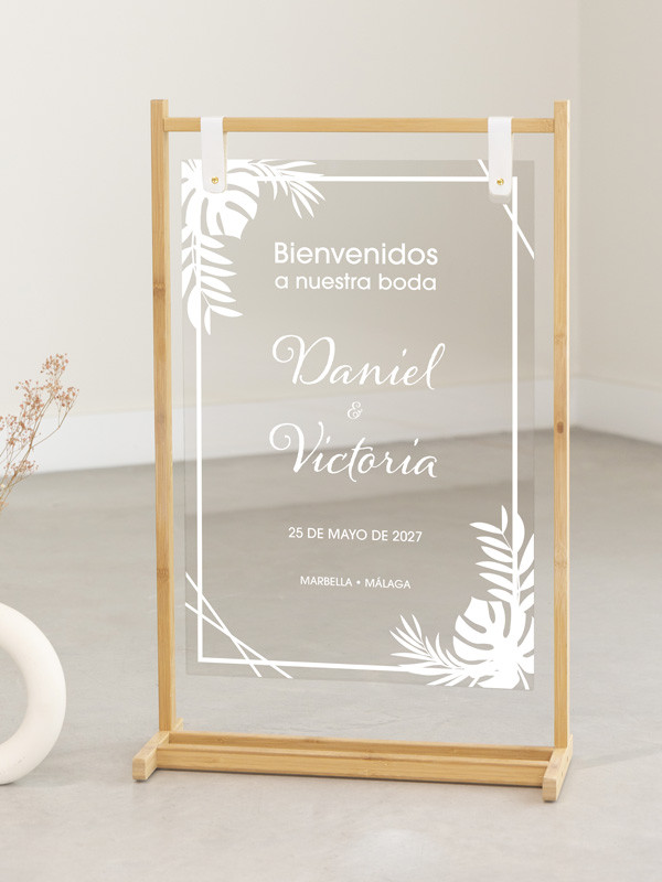 Cartel metacrilato monstera barato
