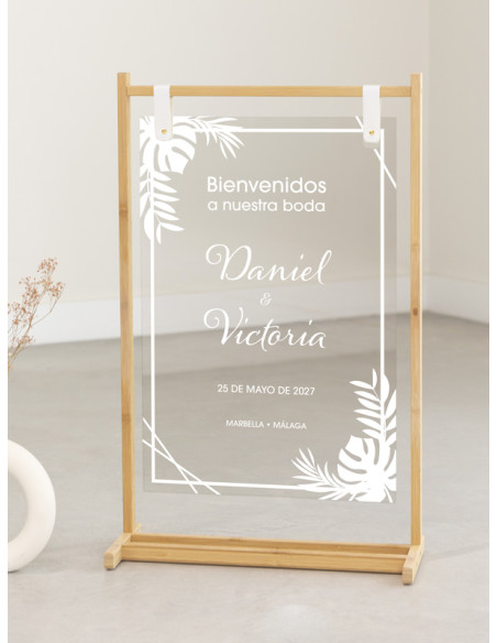 Cartel metacrilato monstera barato