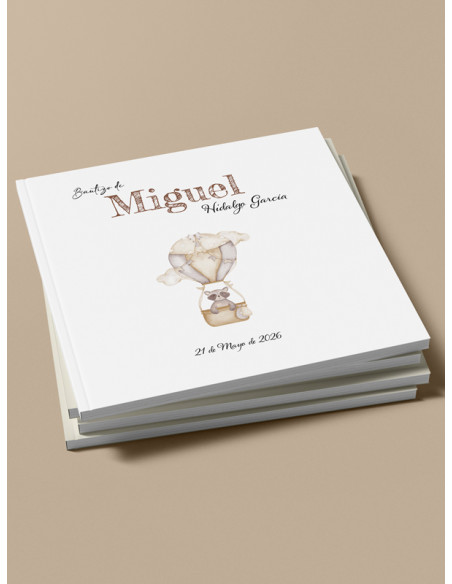 Libro firmas Bautizo globos barato