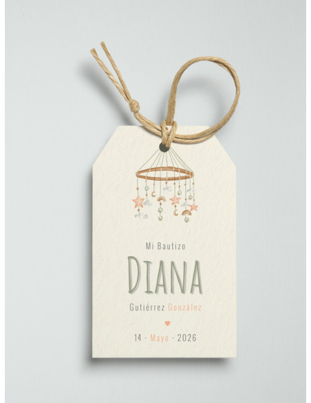 Etiquetas bautizo Carrusel