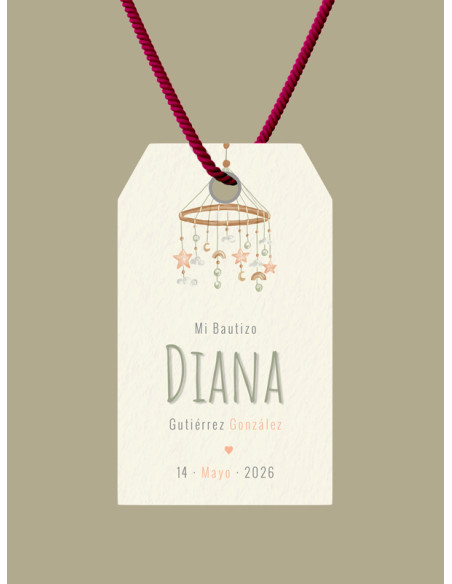 Etiquetas bautizo Carrusel