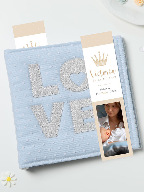 Marcapáginas Bautizo Corona