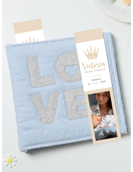 Marcapáginas Bautizo Corona