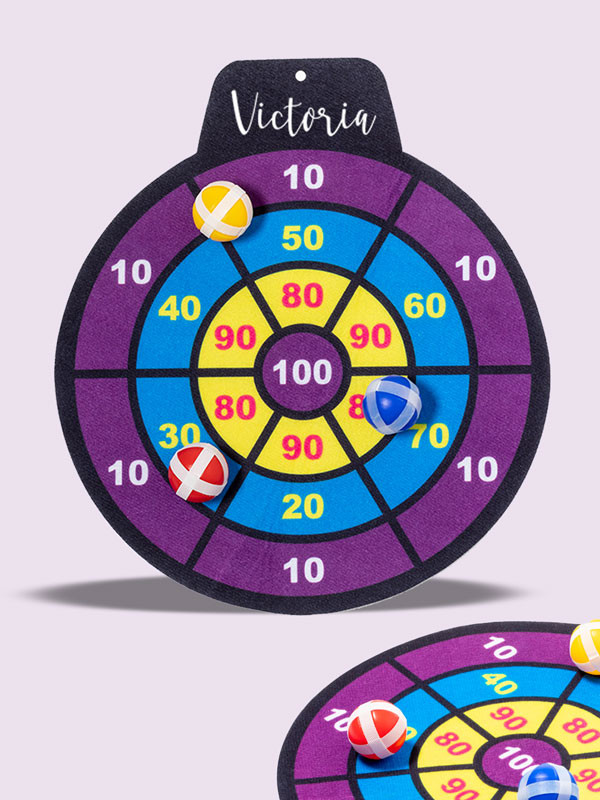 Juego de Diana de Tela con Pelotas: Regalo Divertido para Bautizo barato económico diseño personalizado