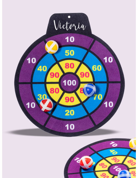 Juego de Diana de Tela con Pelotas: Regalo Divertido para Bautizo barato económico diseño personalizado