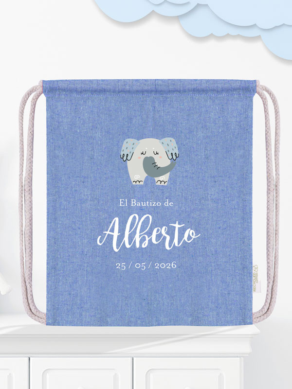 Mochila de Cuerdas en Algodón Reciclado