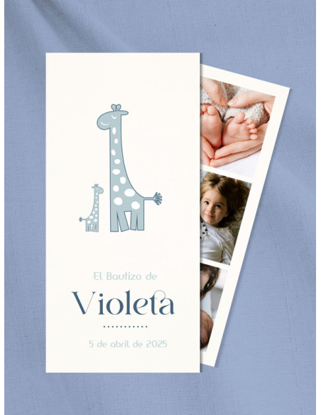 Invitación papel recordatorio comunión
